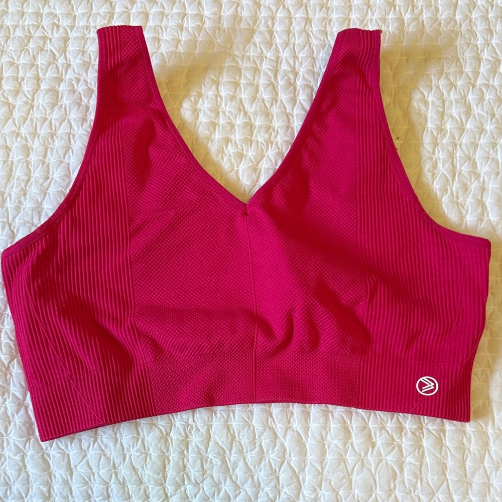 Women's SAVVI hot Pink Sports Bra Size L
